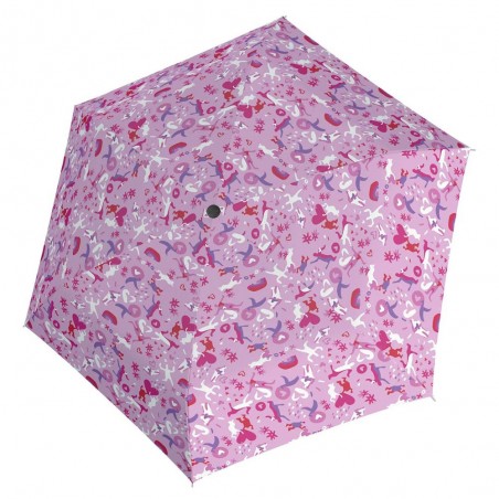 KNIRPS | Parapluie de poche slim ultra-léger US 050 embracing love | Mini parapluie imprimé original