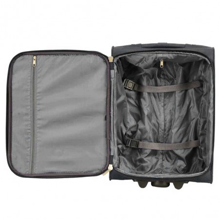 Valise cabine semi-rigide MADISSON "South" noir | Petit bagage 2 roues pas cher