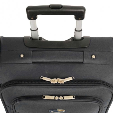 Valise cabine semi-rigide MADISSON "South" noir | Petit bagage 2 roues pas cher