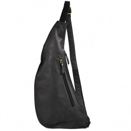 Sac body Cuir Homme - Noir