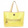 Sac de plage LES TROPEZIENNES "Panama" jaune | Panier femme été original pas cher Sac de plage LES TROPEZIENNES "Panama" jaune | Panier femme été original pas cher