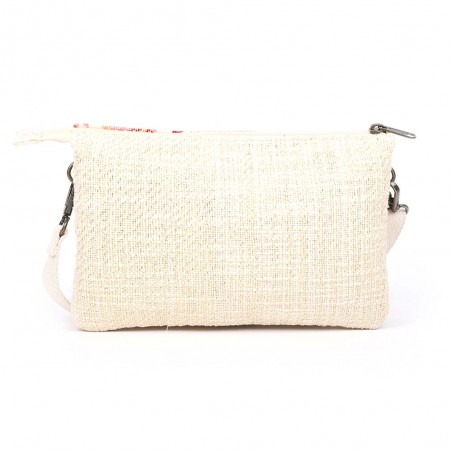 Pochette bandoulière LES TROPEZIENNES "Habomai" rose | Petit sac femme été broderie bohème chic Pochette bandoulière LES TROPEZIENNES "Habomai" rose | Petit sac femme été broderie bohème chic