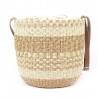 Panier rond LES TROPEZIENNES "Buglas" naturel | Sac femme forme seau été panier de plage pas cher Panier rond LES TROPEZIENNES "Buglas" naturel | Sac femme forme seau été panier de plage pas cher