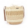 Panier rond LES TROPEZIENNES "Buglas" naturel | Sac femme forme seau été panier de plage pas cher Panier rond LES TROPEZIENNES "Buglas" naturel | Sac femme forme seau été panier de plage pas cher