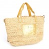 Sac porté main LES TROPEZIENNES "Gobi" gold | Sac femme panier de plage cuir doré pas cher Sac porté main LES TROPEZIENNES "Gobi" gold | Sac femme panier de plage cuir doré pas cher