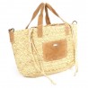 Sac porté main LES TROPEZIENNES "Gobi" camel | Sac femme panier de plage cuir pas cher Sac porté main LES TROPEZIENNES "Gobi" camel | Sac femme panier de plage cuir pas cher