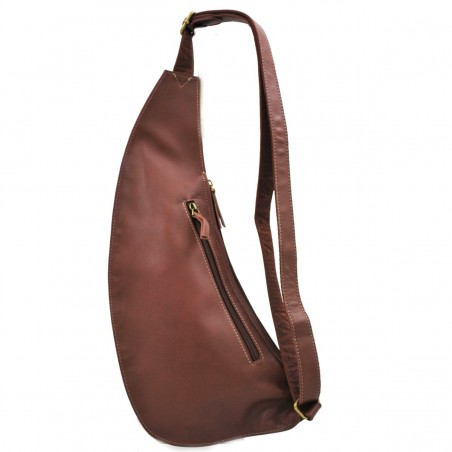 Sac body Cuir Homme KATANA - Marron