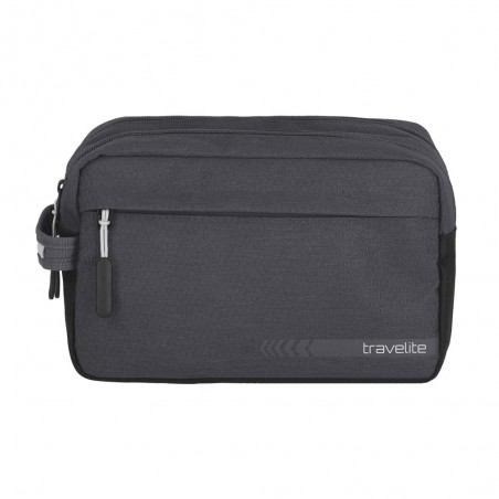 Trousse de toilette double TRAVELITE "Kick Off" anthracite | Nécessaire de voyage haute qualité pas cher