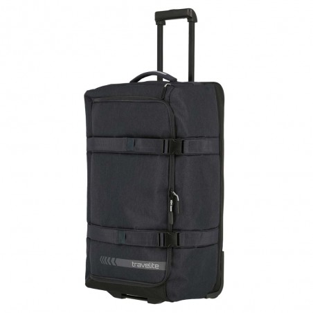 Sac de voyage à roulettes L TRAVELITE "Kick Off" anthracite | Valise soute 65L haute qualité pas cher