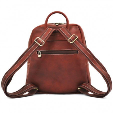 Sac à dos Cuir femme KATANA - Marron