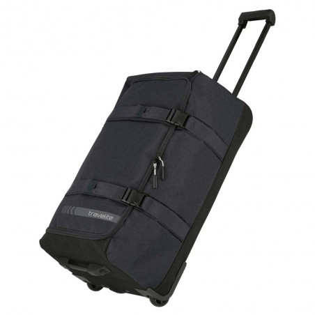 Sac de voyage à roulettes L TRAVELITE "Kick Off" anthracite | Valise soute 65L haute qualité pas cher