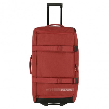 Sac de voyage à roulettes L TRAVELITE "Kick Off" rouge | Valise soute 65L haute qualité pas cher