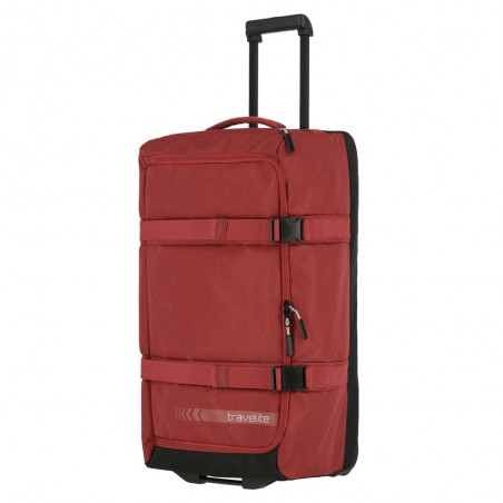 Sac de voyage à roulettes L TRAVELITE "Kick Off" rouge | Valise soute 65L haute qualité pas cher