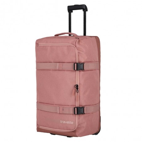 Sac de voyage à roulettes L TRAVELITE "Kick Off" rose| Valise soute 65L haute qualité pas cher