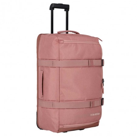 Sac de voyage à roulettes L TRAVELITE "Kick Off" rose| Valise soute 65L haute qualité pas cher