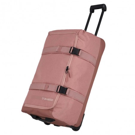 Sac de voyage à roulettes L TRAVELITE "Kick Off" rose| Valise soute 65L haute qualité pas cher