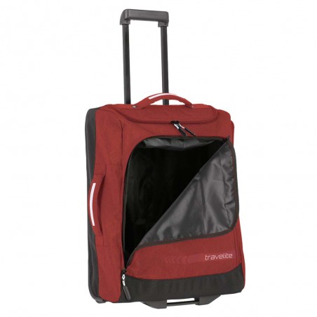 Sac de voyage à roulettes cabine TRAVELITE "Kick Off" rouge | Valise souple petit format pas chère Sac de voyage à roulettes cabine TRAVELITE "Kick Off" rouge | Valise souple petit format pas chère
