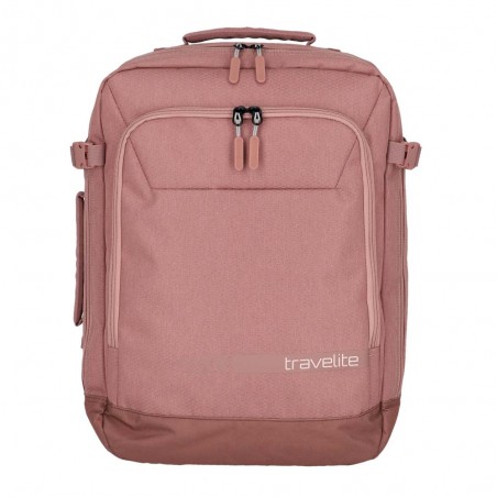 Sac à dos de voyage TRAVELITE "Kick Off" rose | Bagage cabine convertible vol low cost pas cher