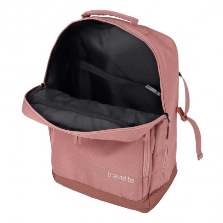 Sac à dos de voyage TRAVELITE "Kick Off" rose | Bagage cabine convertible vol low cost pas cher