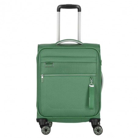 Valise cabine souple TRAVELITE "Miigo" vert | Bagage petite taille 4 roues semi-rigide haute qualité