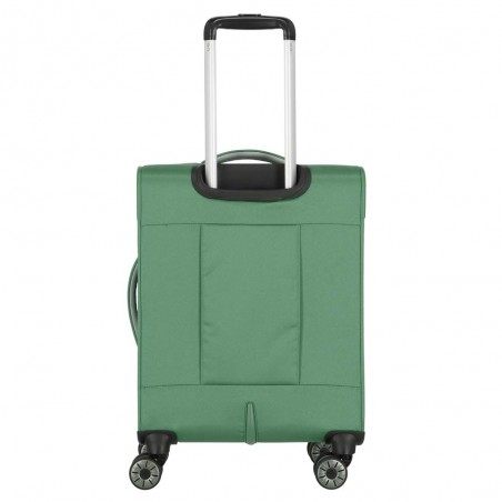 Valise cabine souple TRAVELITE "Miigo" vert | Bagage petite taille 4 roues semi-rigide haute qualité