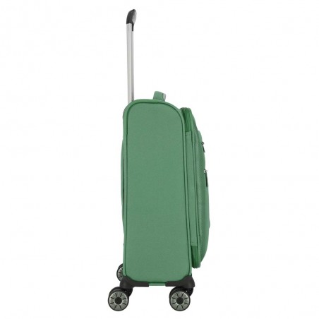 Valise cabine souple TRAVELITE "Miigo" vert | Bagage petite taille 4 roues semi-rigide haute qualité