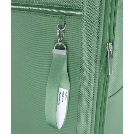 Valise cabine souple TRAVELITE "Miigo" vert | Bagage petite taille 4 roues semi-rigide haute qualité