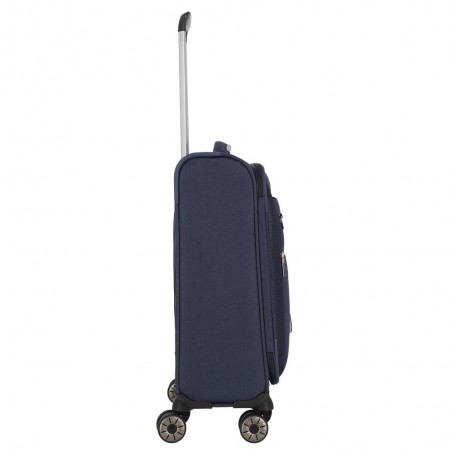 Valise cabine souple TRAVELITE "Miigo" bleu | Bagage petite taille 4 roues semi-rigide haute qualité