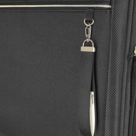 Valise soute M extensible TRAVELITE "Miigo" noir | Bagage taille moyenne haute qualité allemande