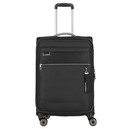 Valise soute M extensible TRAVELITE "Miigo" noir | Bagage taille moyenne haute qualité allemande