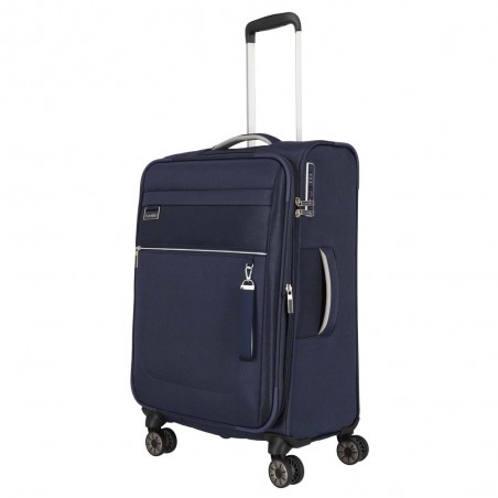 Valise soute M extensible TRAVELITE "Miigo" bleu profond | Bagage taille moyenne haute qualité allemande