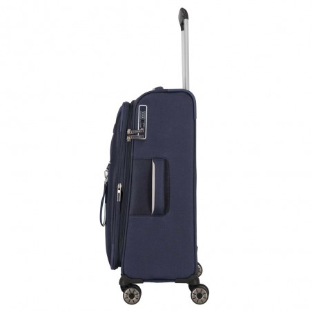 Valise soute M extensible TRAVELITE "Miigo" bleu profond | Bagage taille moyenne haute qualité allemande