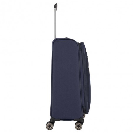 Valise soute M extensible TRAVELITE "Miigo" bleu profond | Bagage taille moyenne haute qualité allemande