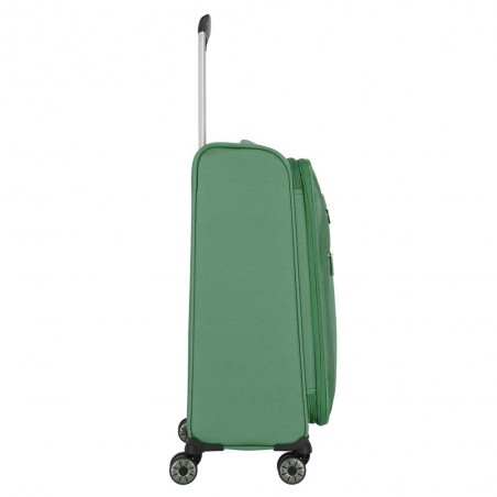 Valise soute M extensible TRAVELITE "Miigo" vert | Bagage taille moyenne haute qualité allemande