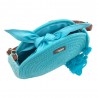 Panier rond LES TROPEZIENNES "Danatil" turquoise | Sac de plage été femme style bohème chic pas cher Panier rond LES TROPEZIENNES "Danatil" turquoise | Sac de plage été femme style bohème chic pas cher