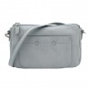 Sac baguette en cuir NAF NAF "Dahlia" bleu | Sac bandoulière femme marque pas cher Sac baguette en cuir NAF NAF "Dahlia" bleu | Sac bandoulière femme marque pas cher