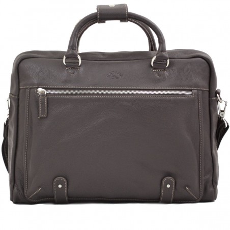 Sacoche ordinateur en cuir 15" KATANA marron foncé | Sac PC 15 pouces homme élégant Sacoche ordinateur en cuir 15" KATANA marron foncé | Sac PC 15 pouces homme élégant