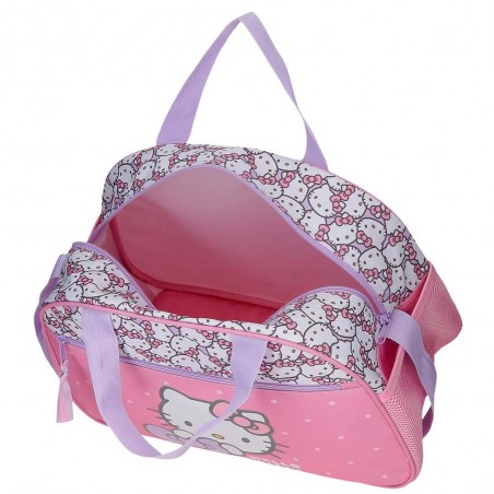 Sac de voyage fille HELLO KITTY "My Favorite Bow" rose/mauve | Bagage enfant original pas cher