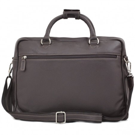 Sacoche ordinateur en cuir 15" KATANA marron foncé | Sac PC 15 pouces homme élégant Sacoche ordinateur en cuir 15" KATANA marron foncé | Sac PC 15 pouces homme élégant