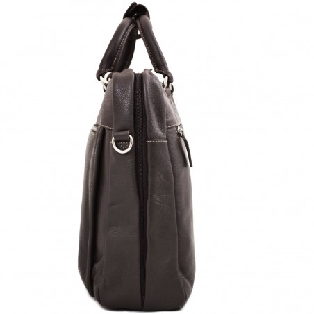 Sacoche ordinateur en cuir 15" KATANA marron foncé | Sac PC 15 pouces homme élégant Sacoche ordinateur en cuir 15" KATANA marron foncé | Sac PC 15 pouces homme élégant