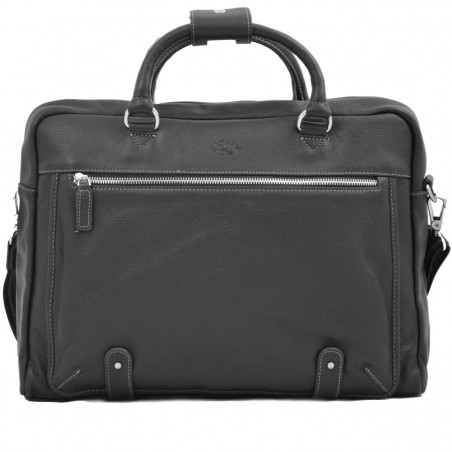 Sacoche ordinateur en cuir 15" KATANA noir | Sac PC 15 pouces homme élégant Sacoche ordinateur en cuir 15" KATANA noir | Sac PC 15 pouces homme élégant