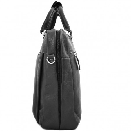 Sacoche ordinateur en cuir 15" KATANA noir | Sac PC 15 pouces homme élégant Sacoche ordinateur en cuir 15" KATANA noir | Sac PC 15 pouces homme élégant