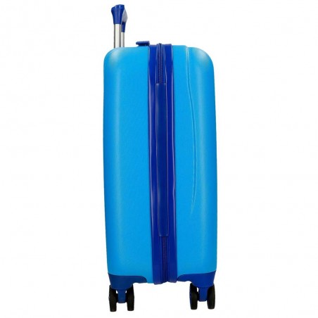 Valise enfant Pat Patrouille "Be happy" bleu | Petit bagage garçon 50cm vol low cost pas cher