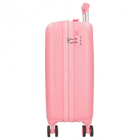 Valise enfant ENSO "Magic Summer" rose | Valise fille licorne vol low cost pas cher