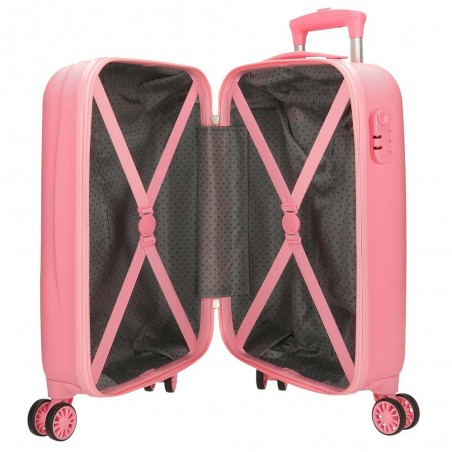 Valise enfant ENSO "Magic Summer" rose | Valise fille licorne vol low cost pas cher