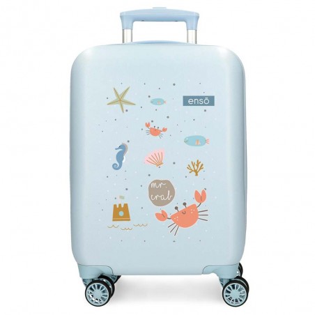 Valise enfant ENSO Mr Crab ciel | Petit bagage garçon fille 50cm vol low cost pas cher Valise enfant ENSO Mr Crab ciel | Petit bagage garçon fille 50cm vol low cost pas cher