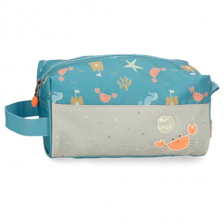 Trousse de toilette enfant ENSO "Mr Crab" | Trousse de voyage décor original garçon fille Trousse de toilette enfant ENSO "Mr Crab" | Trousse de voyage décor original garçon fille
