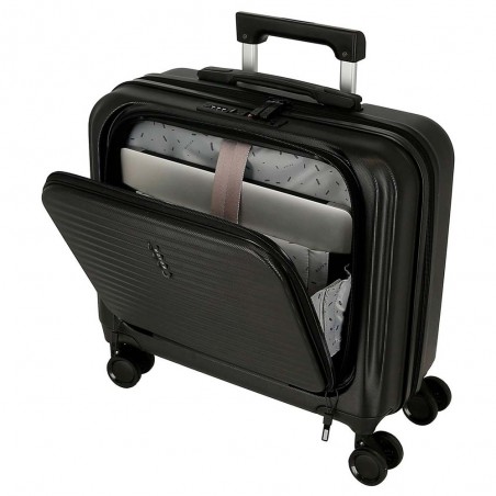 Pilot case business MOVOM "Dayton" noir | Bagage trolley 4 roues sécurisé et connecté voyage professionnel Pilot case business MOVOM "Dayton" noir | Bagage trolley 4 roues sécurisé et connecté voyage professionnel