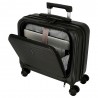 Pilot case business MOVOM "Dayton" noir | Bagage trolley 4 roues sécurisé et connecté voyage professionnel Pilot case business MOVOM "Dayton" noir | Bagage trolley 4 roues sécurisé et connecté voyage professionnel