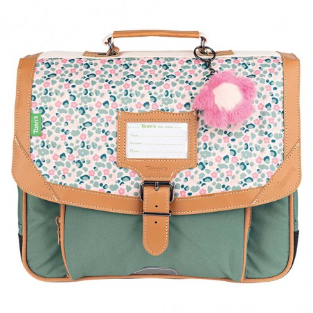 Cartable Tann's 35cm "Iris" multicolore | Motif fleuri rose et vert | Sac scolaire fille classe CP pas cher Cartable Tann's 35cm "Iris" multicolore | Motif fleuri rose et vert | Sac scolaire fille classe CP pas cher